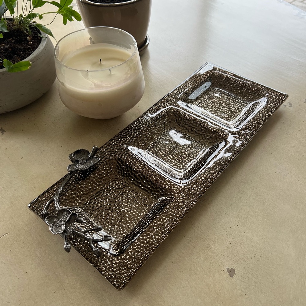 Michael Aram  black orchid trio platter